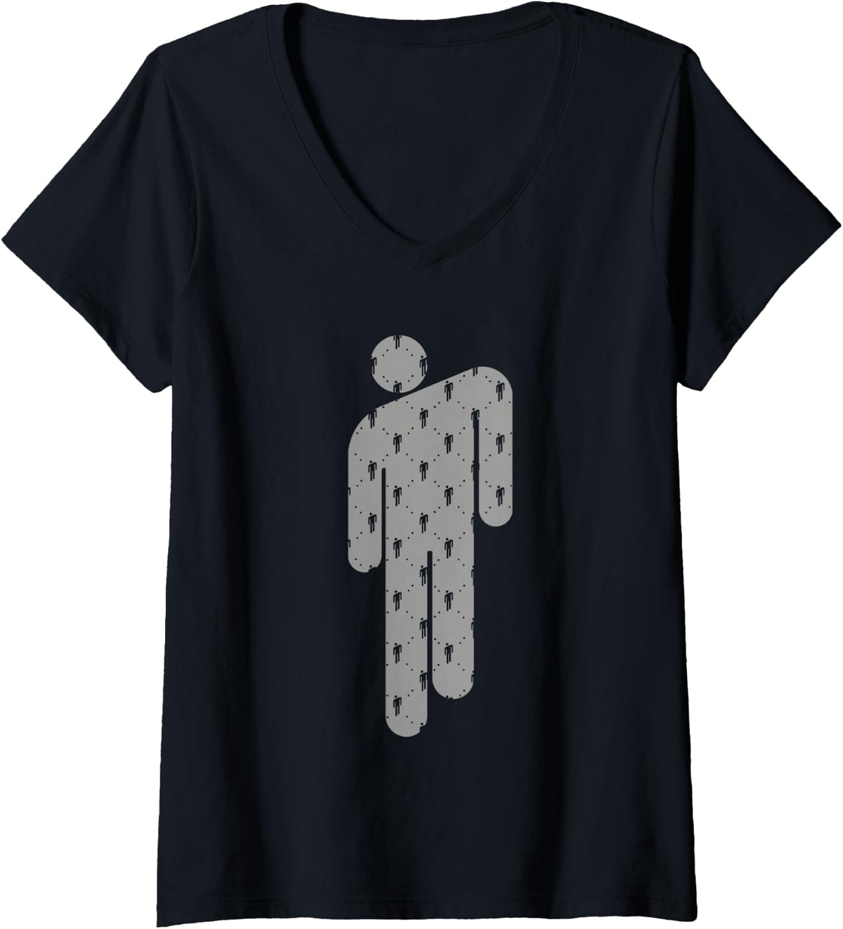 Womens Billie Eilish Official Blohsh Black V-Neck T-Shirt