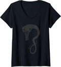 Womens Billie Eilish Official Monster Black V-Neck T-Shirt
