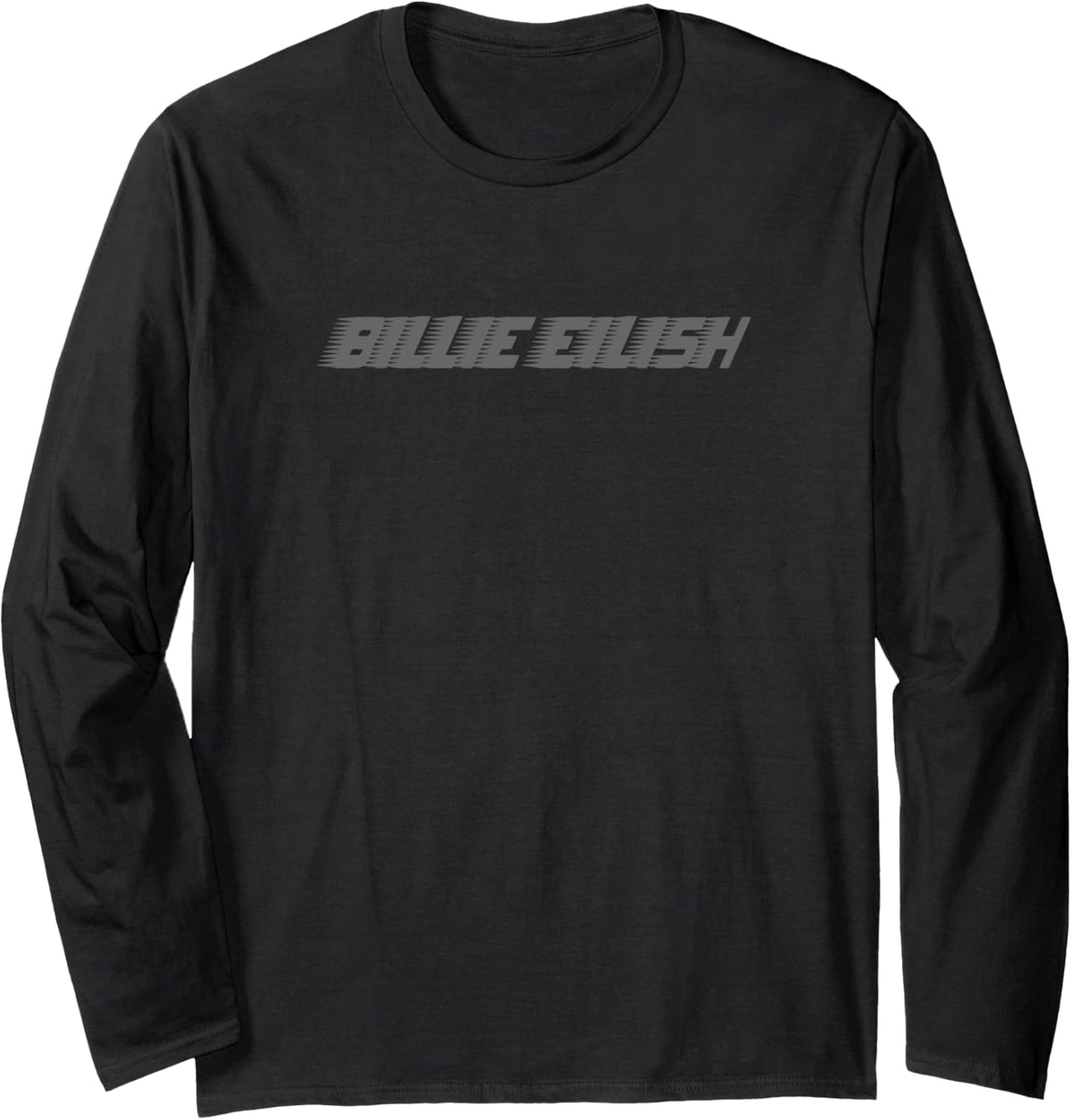 Billie Eilish Official Grey Billie Logo Long Sleeve T-Shirt