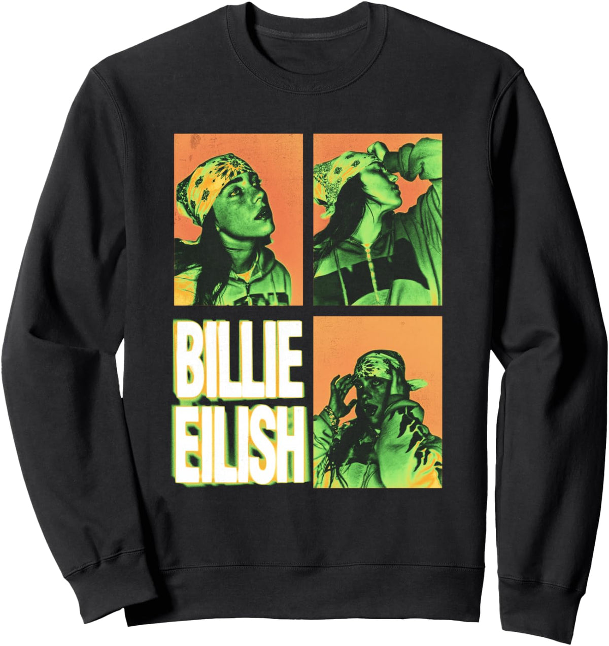 Official Billie Eilish HIT ME HARD AND SOFT Photo Squares Sweatshirt