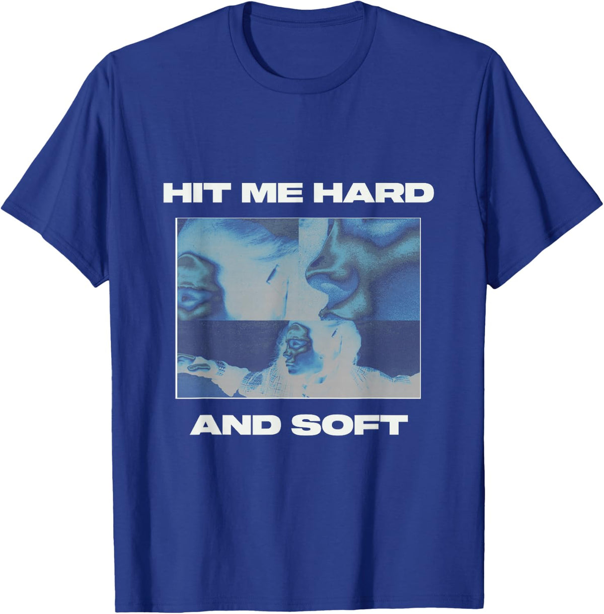 Official Billie Eilish HIT ME Hard and Soft Inverted Blue T-Shirt