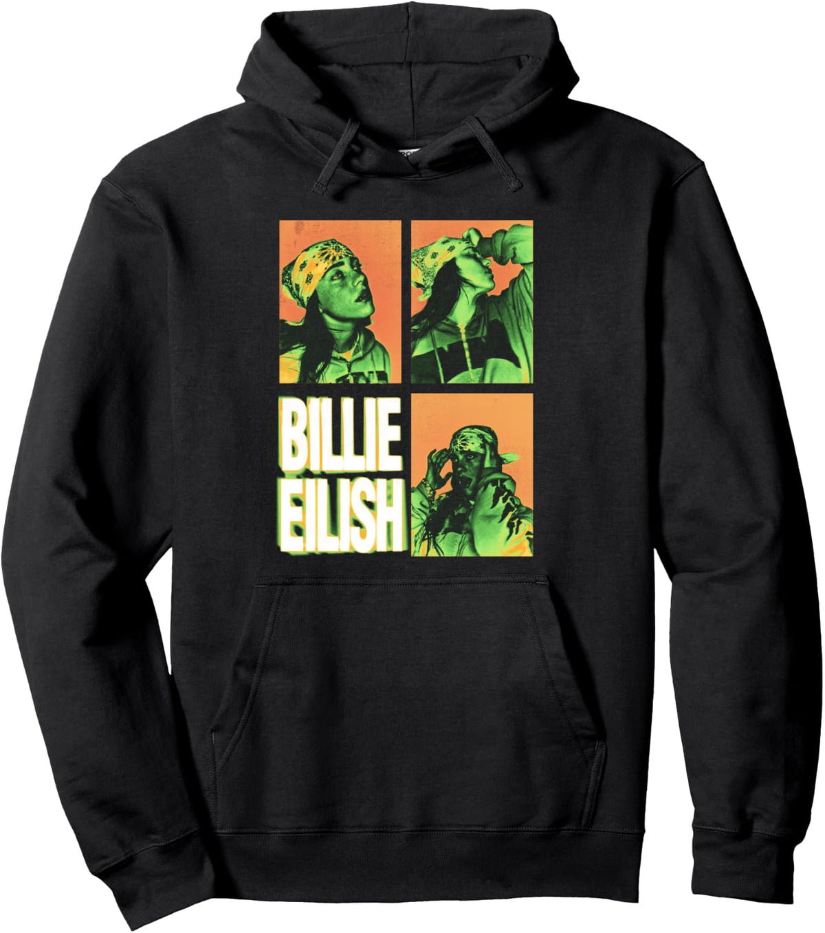 Official Billie Eilish HIT ME HARD AND SOFT Photo Squares Pullover Hoodie