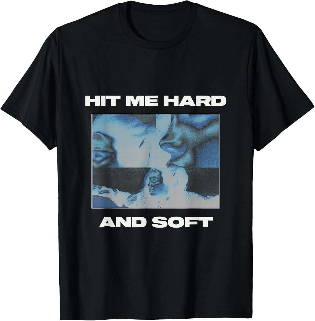 Official Billie Eilish HIT ME Hard and Soft Inverted Black Graphic T-Shirt