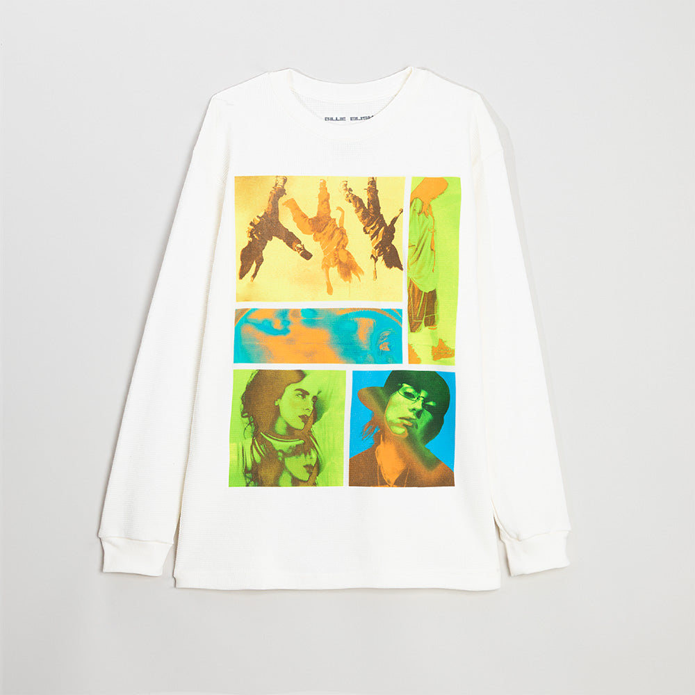 BIRDS OF A FEATHER COLLAGE THERMAL LONG SLEEVE