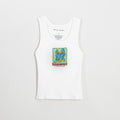 BIRDS OF A FEATHER WHITE TANK