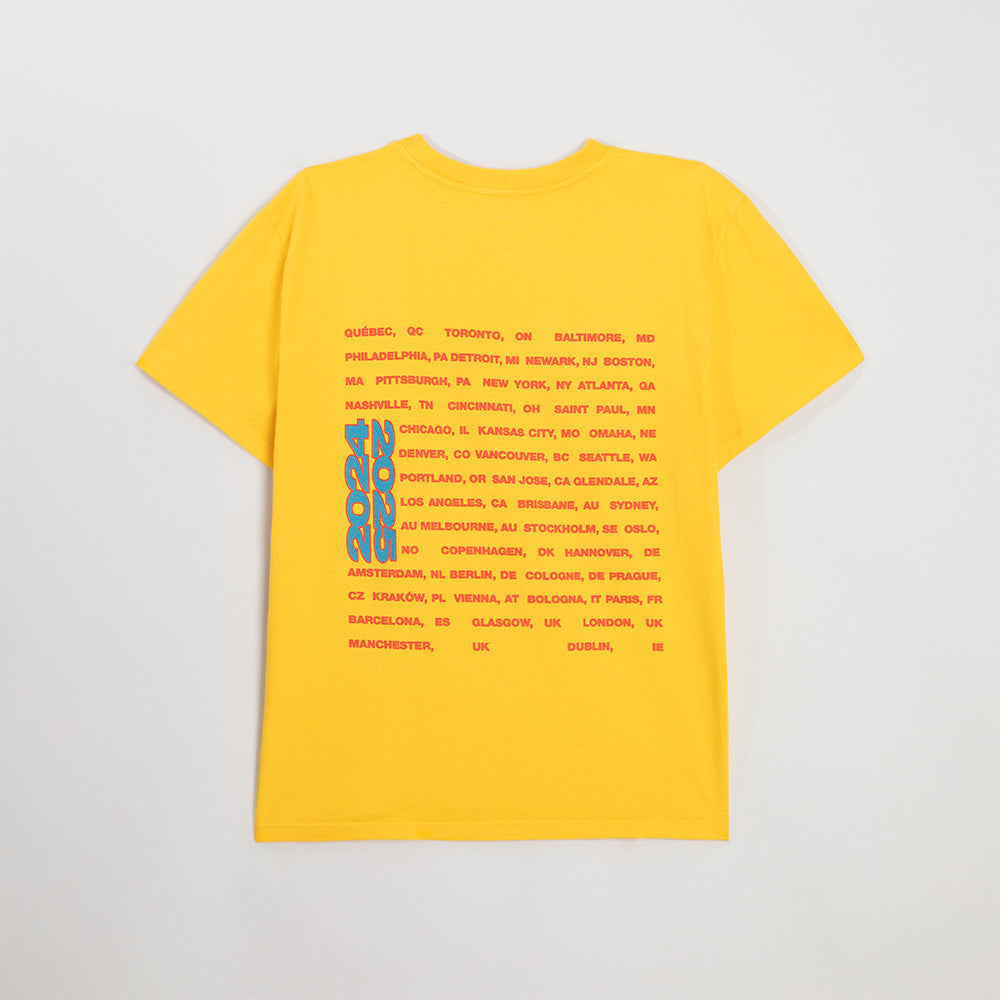 Color Burst HIT ME HARD AND SOFT: THE TOUR Gold T-Shirt