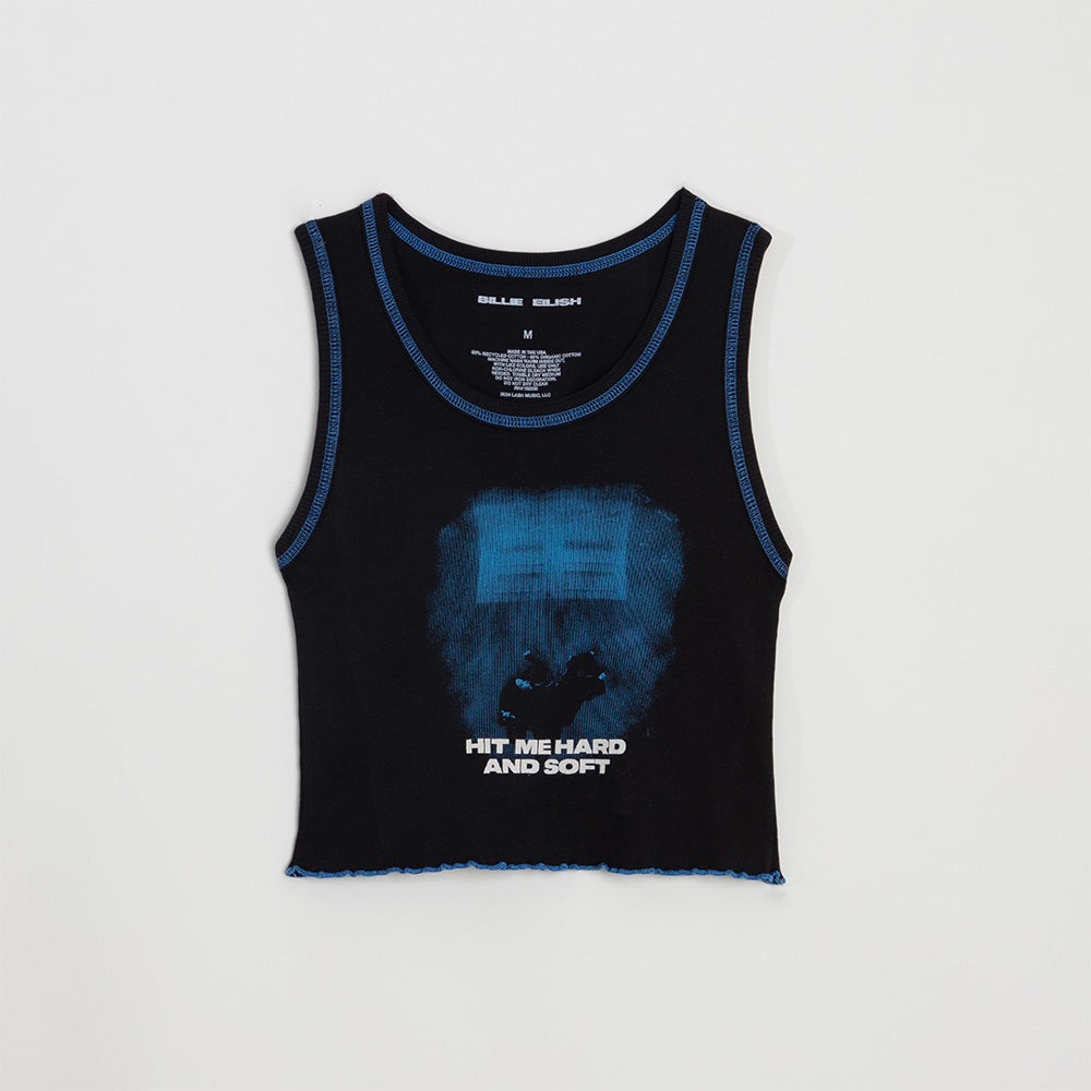 Contrast Stitch Cover Crop Tank