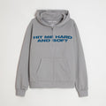 HIT ME HARD AND SOFT Grey Zipper Hoodie