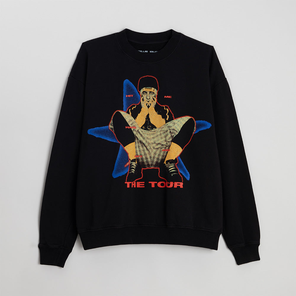 HIT ME HARD AND SOFT: THE TOUR Crewneck Black Sweatshirt