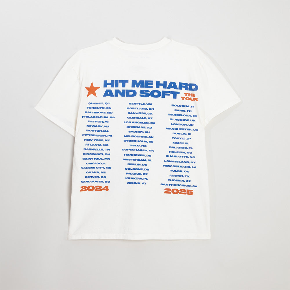 Lean HIT ME HARD AND SOFT: THE TOUR 2024 White T-Shirt